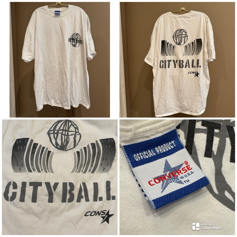Vintage Converse City Ball Double sided tee